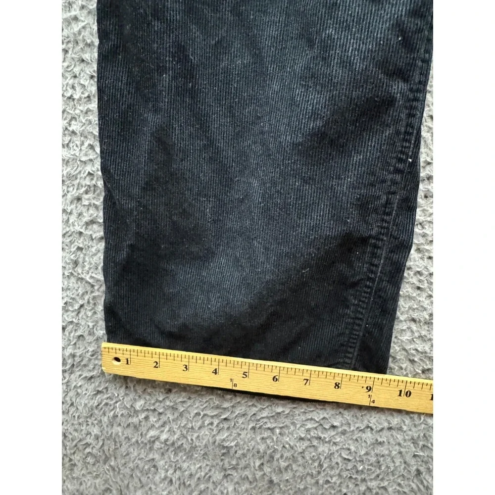 Vintage Polo Ralph Lauren Corduroy Wide Leg Cargo Pants Black Women's Size 16‎